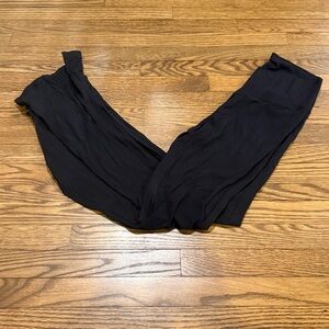 Offline Elegant Black Women's Flare Pants Size Large